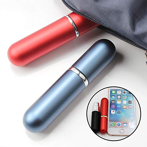 6 Pack Perfume Bottle Mini Refillable Perfume Atomizer Bottle,Empty Spray Bottle in 5 ml Compatible with 2 Pieces Perfume Dispenser Pump and 2 Funnel Filler for Travel Purse (colorful 1)
