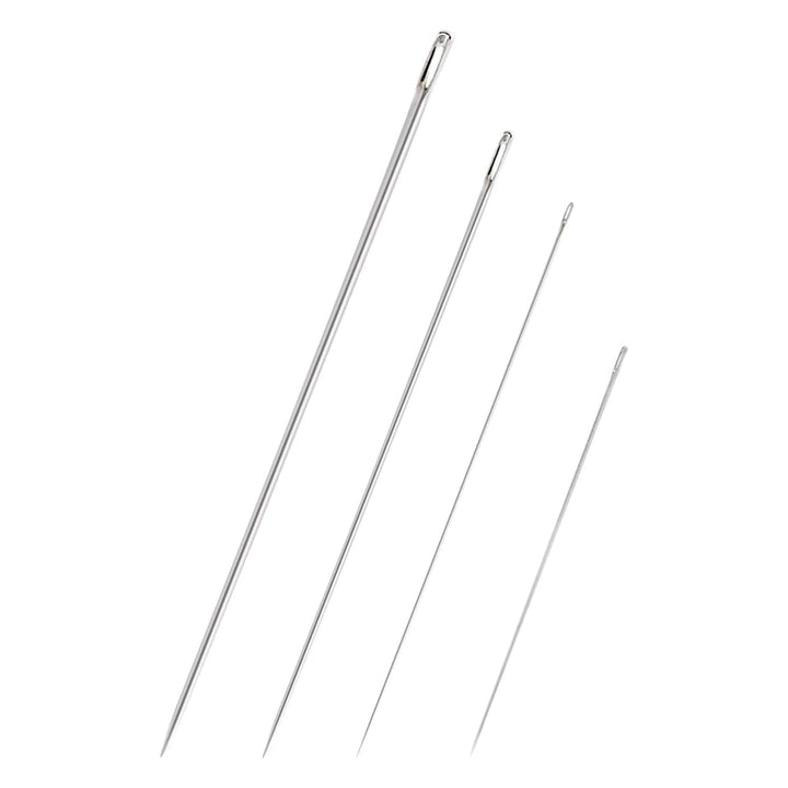4PCS 6/9/10/12 Inch Long Straight Hand Needles Sewing Upholstery Needles for Home Upholstery Webbing Carpet Leather Canvas Repair Arts Crafts Projects