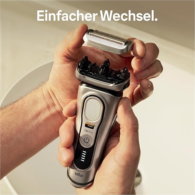 Shaver Head Replacement Part 94M Silver, Compatible with Series 9 Pro and Series 9 Electric Razors for Men