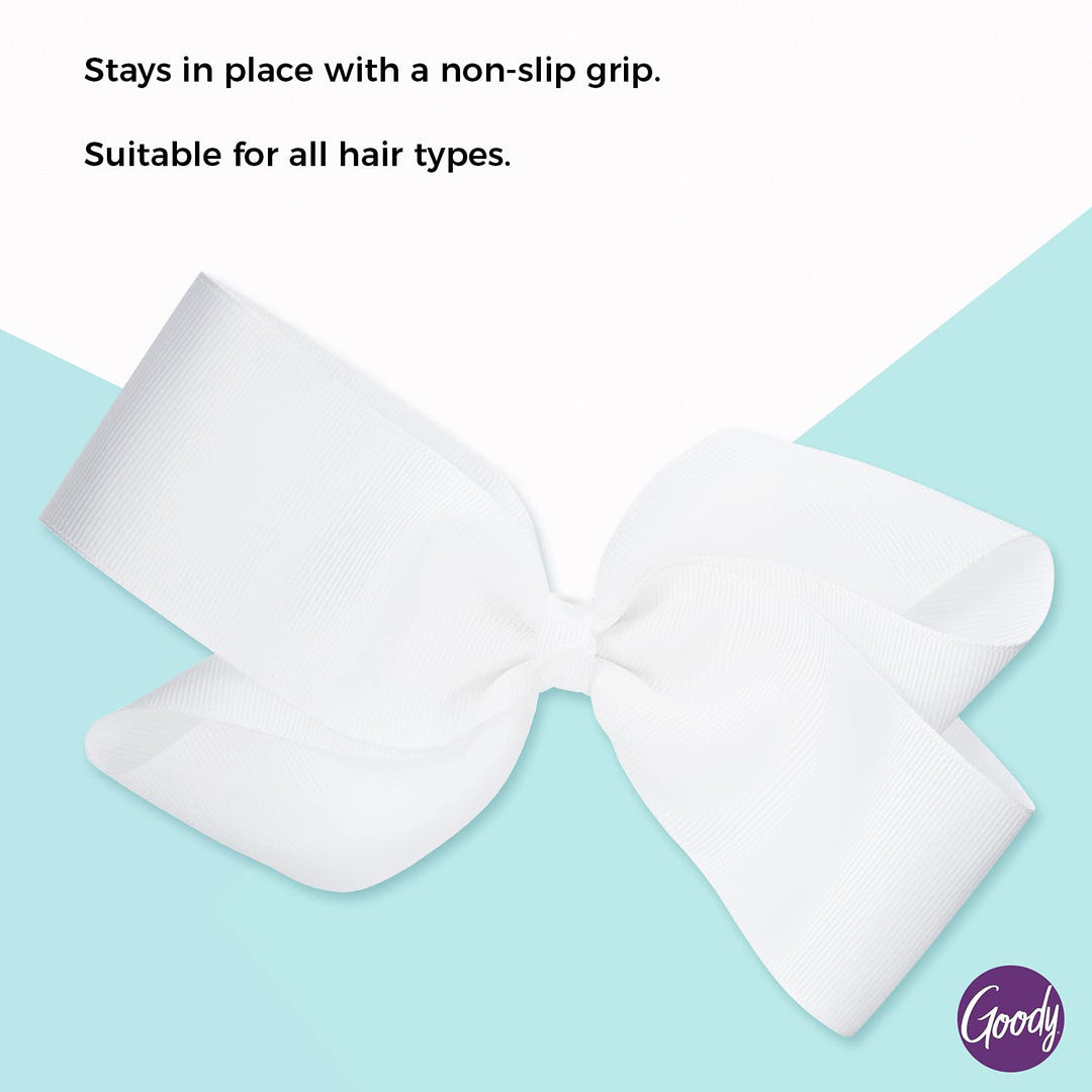 KIDS LARGE BOW WHITE 1CT