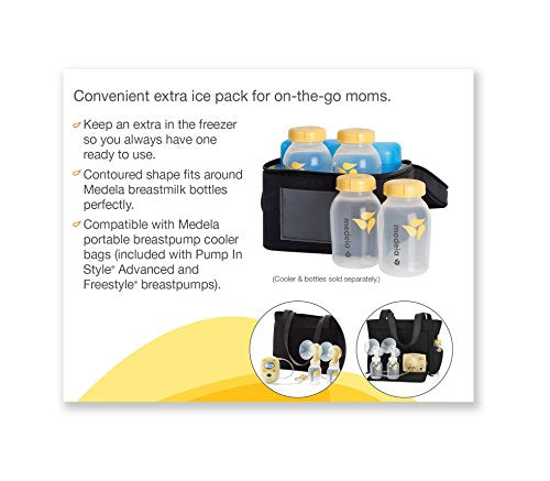 Ice Pack for Breast Milk Storage, Contoured Shape Designed to Fit Breastmilk Bottles, for On The Go or Traveling Moms