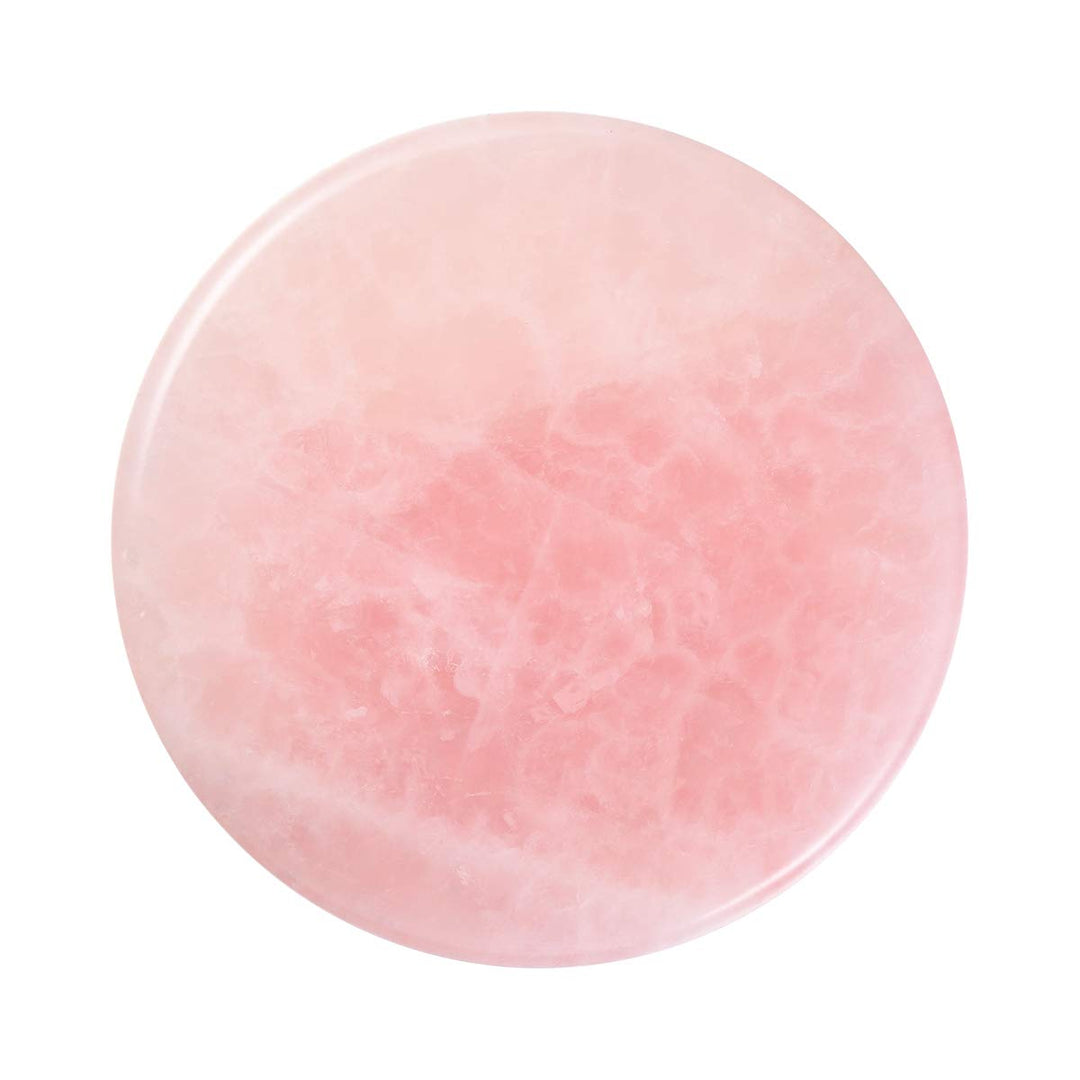 1PCS grafted Eyelash Jade Stones Eyelash Extension Glue Pallet Holder Round Pallet pad (Pink)