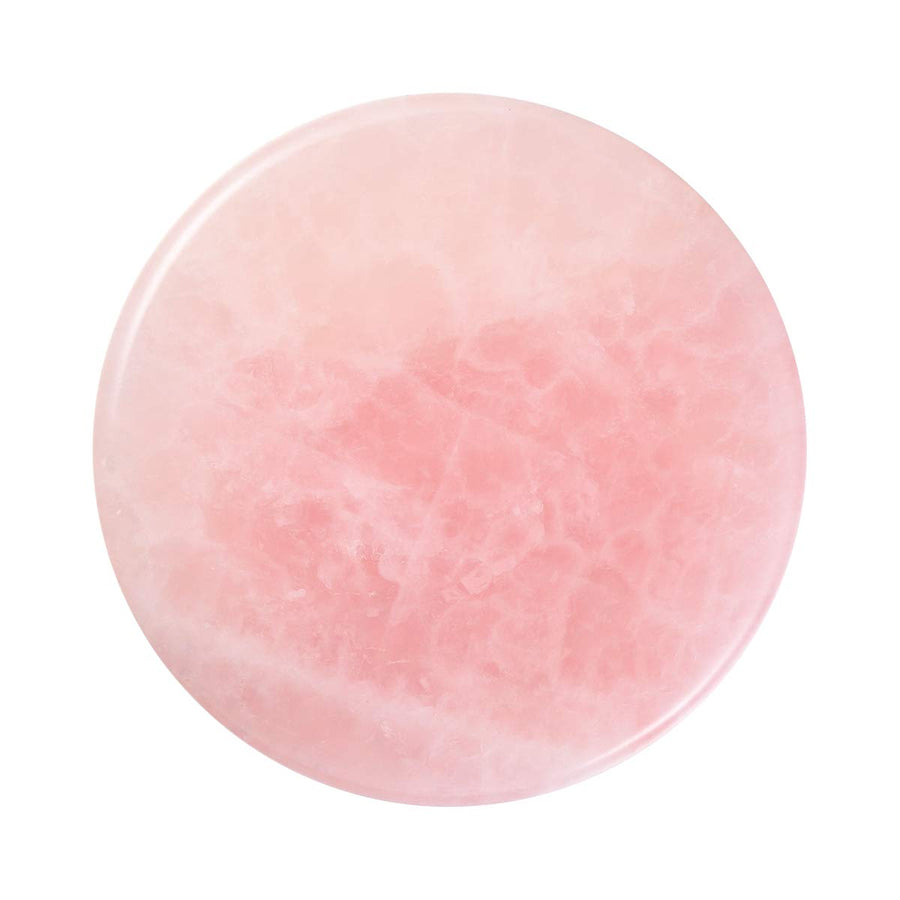 1PCS grafted Eyelash Jade Stones Eyelash Extension Glue Pallet Holder Round Pallet pad (Pink)