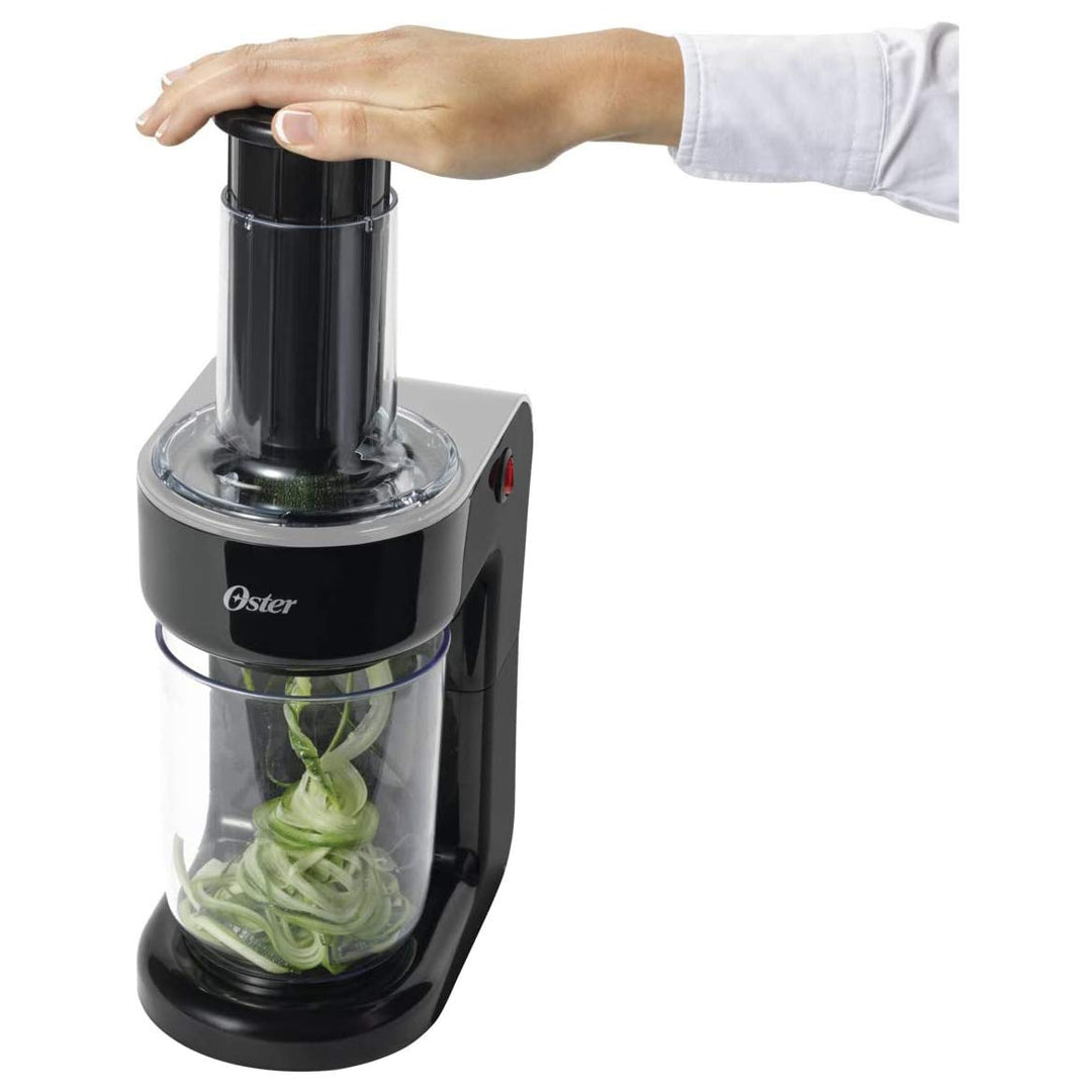 Easy-to-Use Electric Spiralizer with 2 Spiralizer Blades (sized for spaghetti and fettuccine noodles), Black