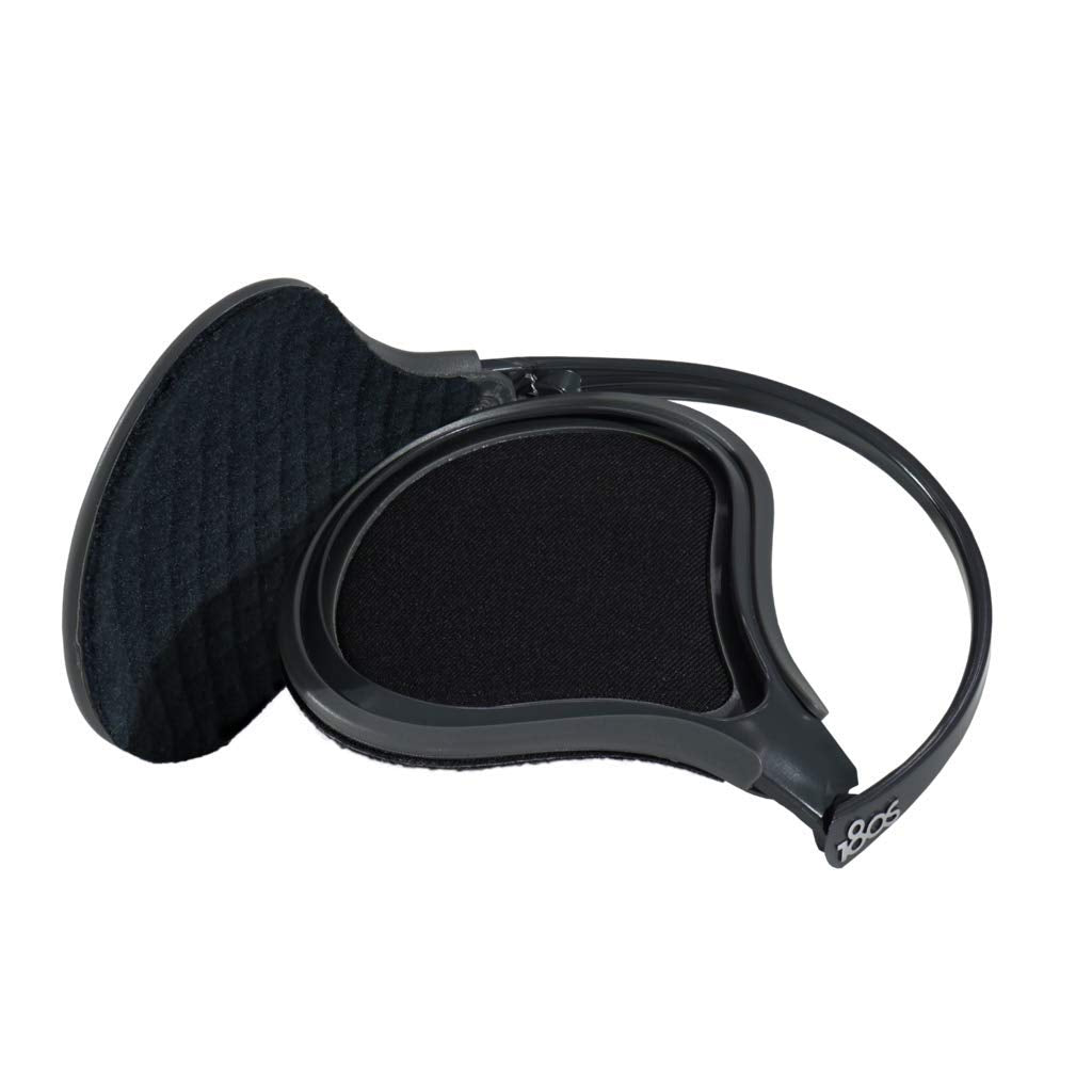 Unisex Ultra-Thin & Lightweight EXOLITE Behind-the-head Ear Warmer (Exolite, Black)