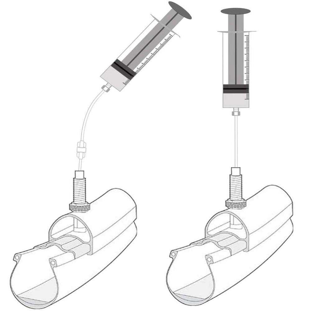 23 Pieces Cycling Syringe Kit, Tubeless Tire Sealant Syringe with Switch, Bicycle Presta Valve Core Removal Tool, 10 Presta Valve Cap Fit for Stans No Tubes Sealant and More