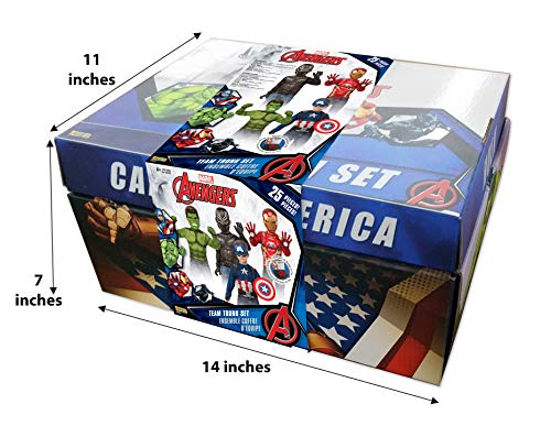 Imagine by Rubie's Marvel Avengers Play Trunk with Iron Man, Captain America, Hulk, Black Panther Costumes/Role Play * Amazon Exclusive, One Size