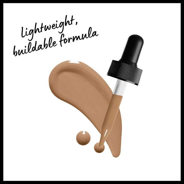 PROFESSIONAL MAKEUP Total Control Pro Drop Foundation, Skin-True Buildable Coverage - Caramel