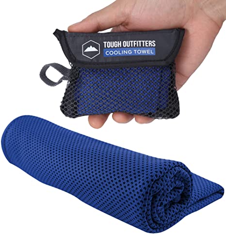 Cooling Towels (38.5x12) - Cooling Towels for Neck & Face, Cooling Neck Wraps - Ice Towel & Sweat Rag for Camping, Gym, Yoga & Sports