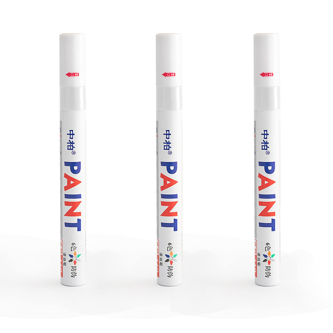 Tire Marker Lettering Tire Paint Pen Markers Permanent Waterproof oil based Paint Markers for Car Vehicle Motorcycle Tyre (white 3pcs)
