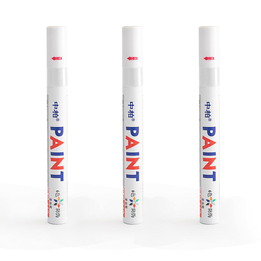 Tire Marker Lettering Tire Paint Pen Markers Permanent Waterproof oil based Paint Markers for Car Vehicle Motorcycle Tyre (white 3pcs)