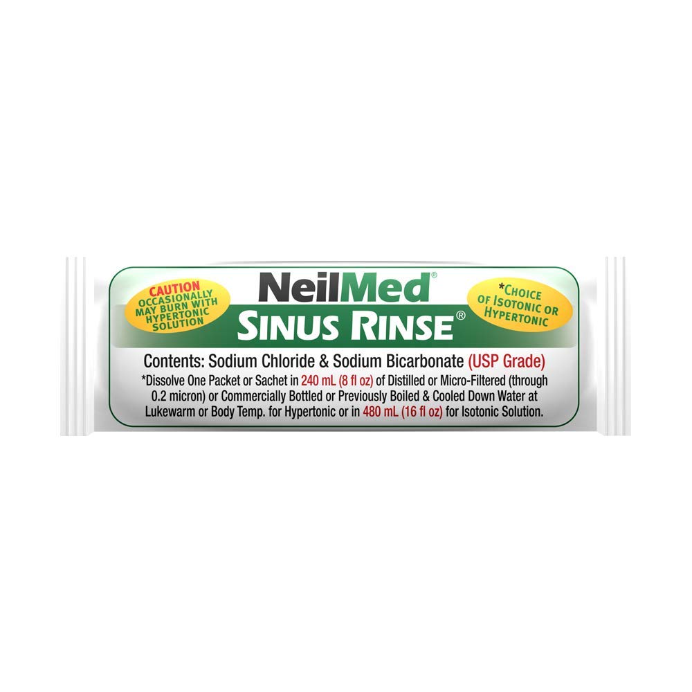 's Sinus Rinse Extra Strength Pre-Mixed Hypertonic Packets, 70-Count Boxes (Pack of 2)
