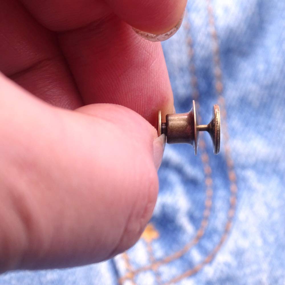 20 Pieces Adjustable Waist Buckle Extender Set Jeans Extender Waist Extender Button for Pants Adjustable Jean Button Perfect Fit Instant Button