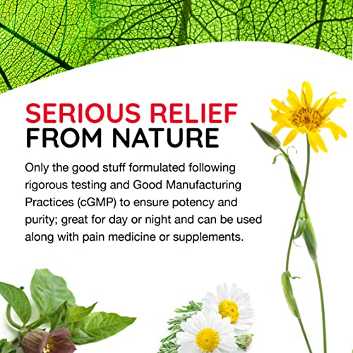 T-Relief Arnica +12 Cream Natural Relieving Actives for Back Pain Joint Soreness Muscle Aches & Stiffness Whole Body Fast-Acting Relief for Women & Men - 2 oz