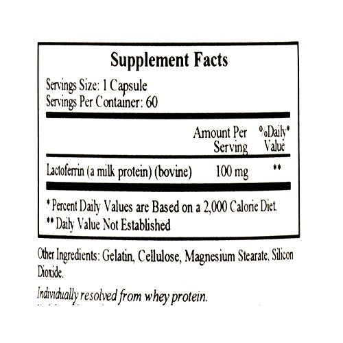 - Lactoferrin 100 mg 60 caps