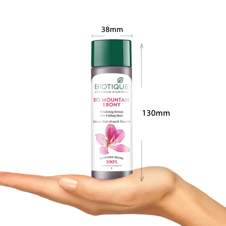 Mountain Ebony Vitalizing Serum | Prevents Hair Fall & Soothes Scalp| Promotes Hair Growth | 100% Botanical Extracts | Suitable for All Skin Types | 120ml