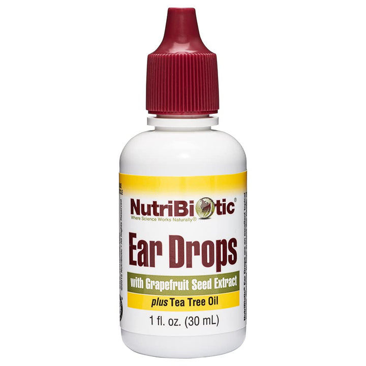 – Ear Drops, 1 Fl Oz | Gentle & Soothing Ear Support with Grapefruit Seed Extract & Tea Tree Oil | Vegan | Non-Medicated | Made without GMOs & Gluten