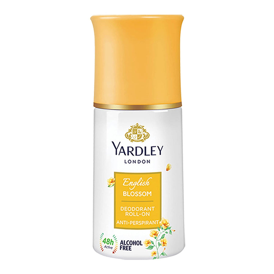 London English Blossom Anti-Perspirant Deodorant Roll-On| Body Deodorant Roll-On For Women| 48-Hour Active Sweat Protection| Alcohol-Free | 50ml
