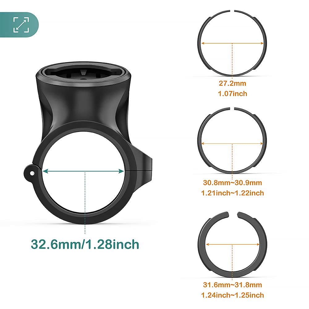 Seat Post Quarter Turn Mount Compatible with Garmin Varia RTL510 RTL515 RVR315 Rearview - Fit 27.2mm 30.9mm 31.6mm Bars Seatpost