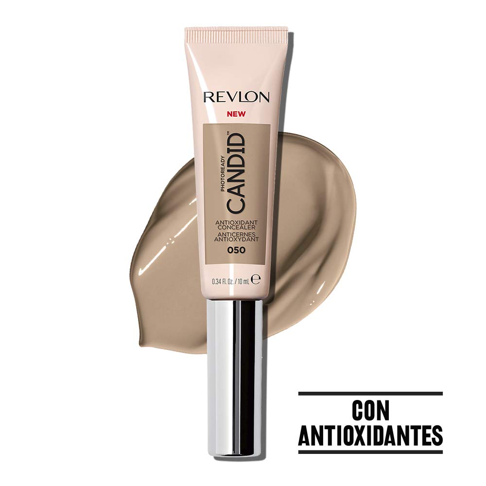 Revlon PhotoReady Candid Concealer, with Anti-Pollution, Antioxidant, Anti-Blue Light Ingredients, without Parabens, Pthalates and Fragrances; Medium Deep.34 Fluid Oz