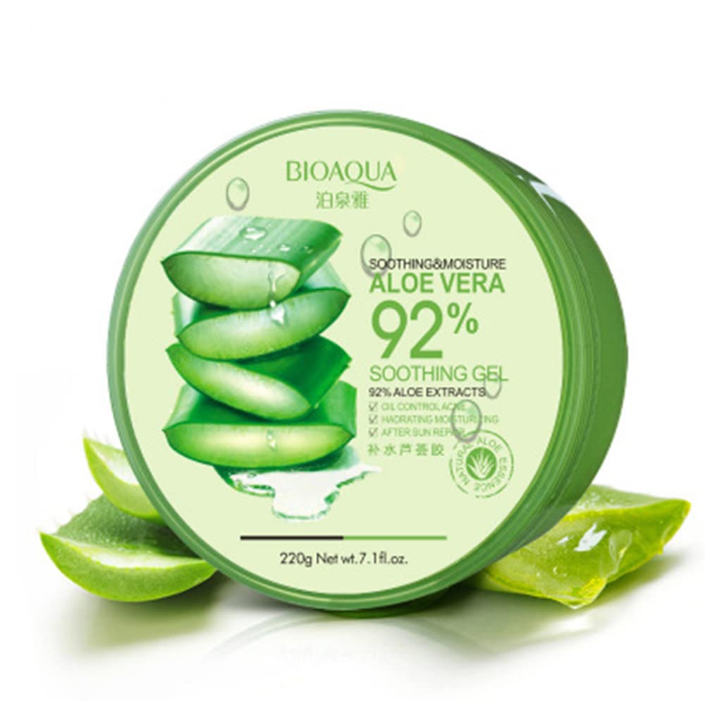 92% Aloe Vera Extracts Hydrating Acne Spot Removing Face Night Cream Replenishiment Soothing Long-lasting Gel 220g