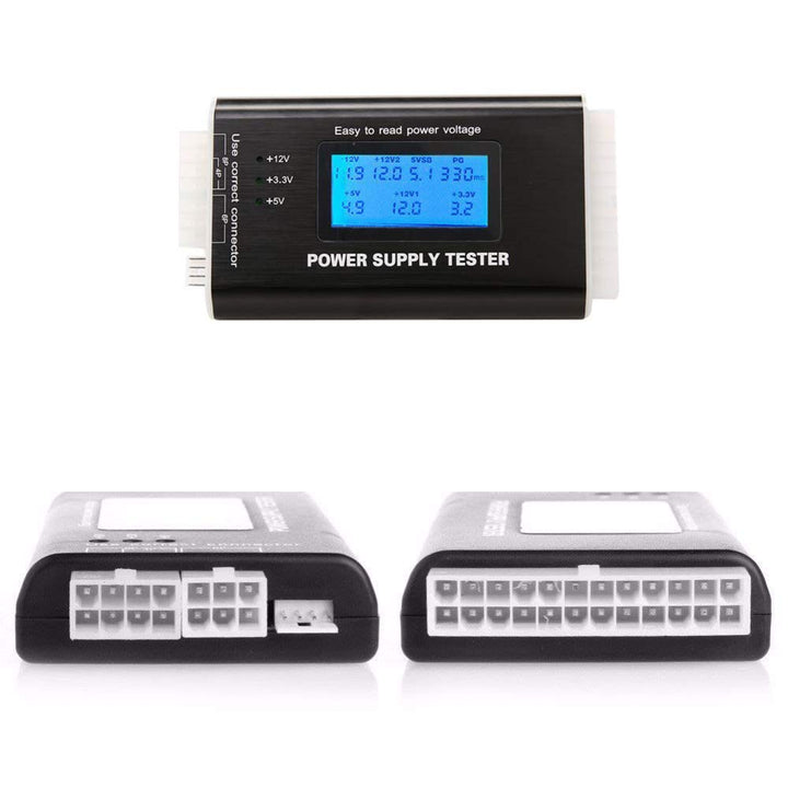 1Pcs 20/24 Pin LCD Computer PC Power Supply Tester for ATX BTX ITX TFX SATA with Buzzer Automatic Alarm