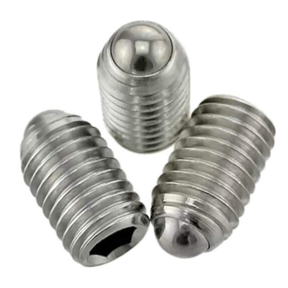 M4 x 16mm Stainless Steel Hex Socket Spring Ball Point Grub Screws 20pcs