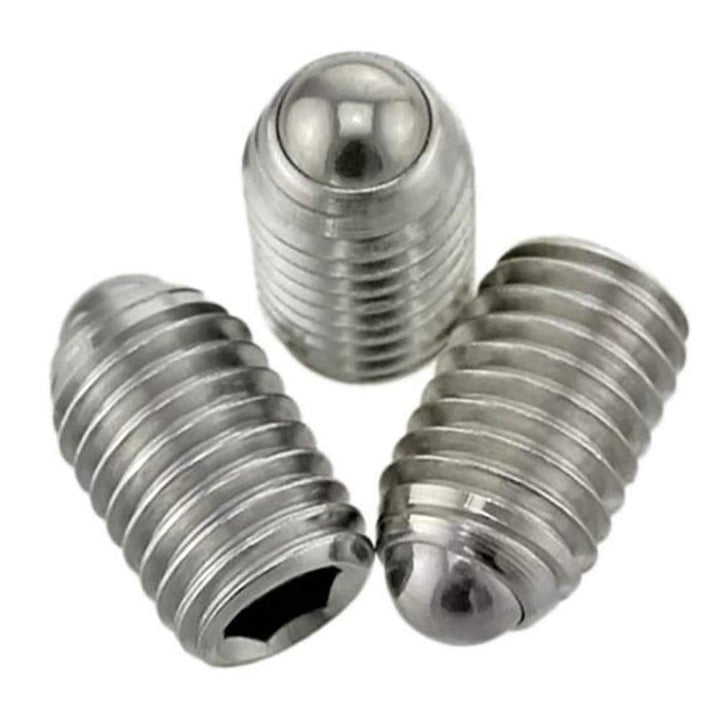 M4 x 16mm Stainless Steel Hex Socket Spring Ball Point Grub Screws 20pcs