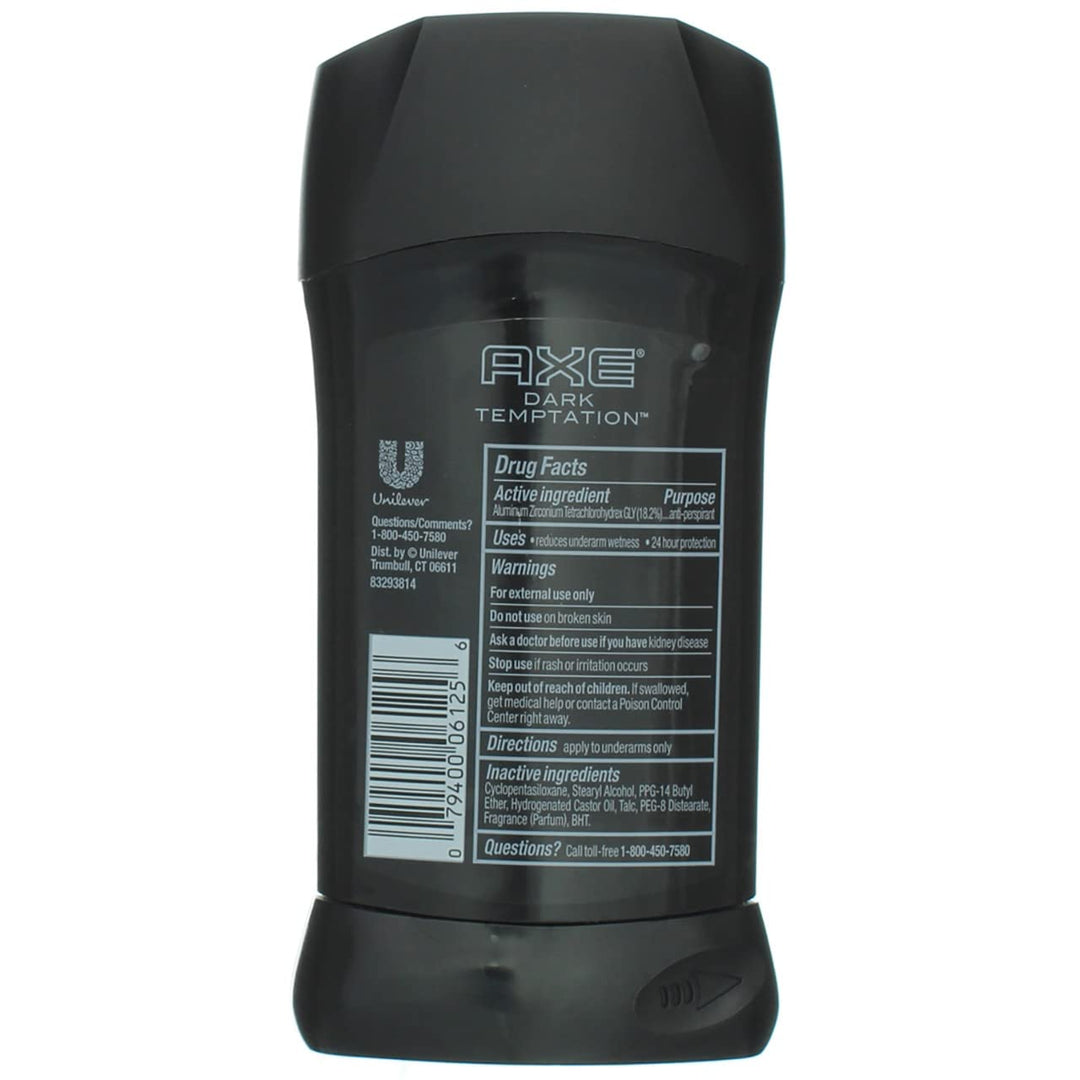 Antiperspirant Stick For Men 48 Hour Sweat And Odor Protection For Long Lasting Freshness Dark Temptation Smooth Dark Chocolate Scent Men's Deodorant 2.7 oz