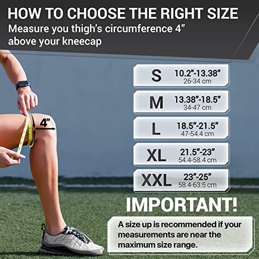ELITE Knee Brace with Side Stabilizers & Patella Gel Pads for Maximum Knee Pain Support and fast recovery for men and women-Please Check How To Size Video (Pluto, XX-Large)