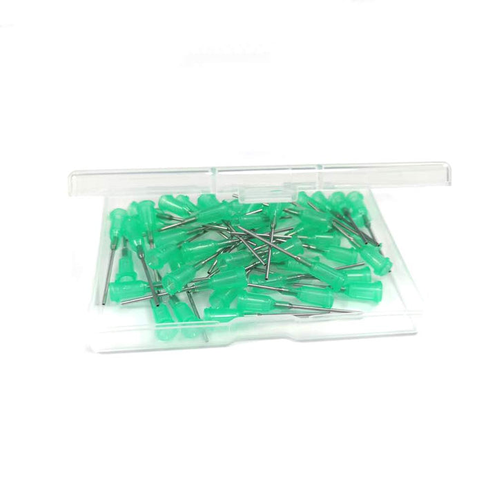 ???? ?????????? ?? ???????? Blunt Tip Dispensing Needle with Luer Lock,Precision Applicator(Green,50 Pcs)