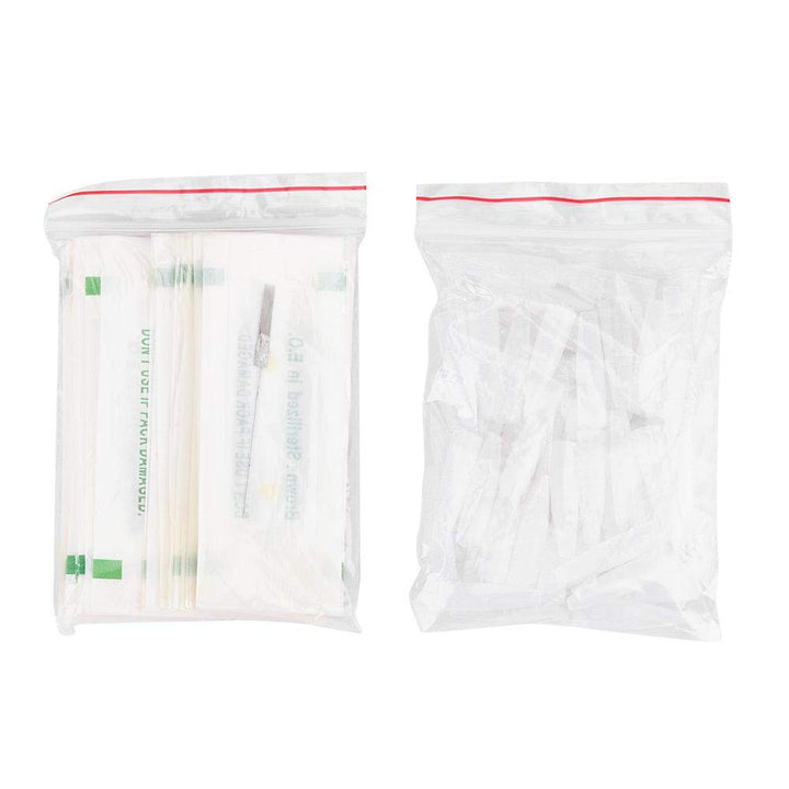 50 Professional Disposable Fog Eyebrow Eyeliner Lip Tattoo Microblading Needle + Needle Cap for Eyeliner Lip Tattoo(7F)
