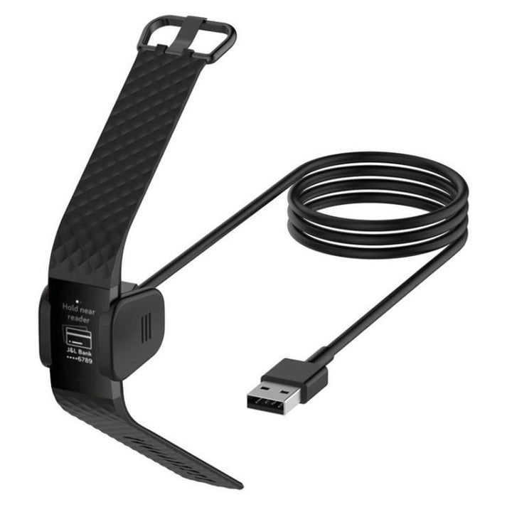 Charger Cable Compatible with Fitbit Charge 3 - Replacement USB Charger Adapter Charge Cord Charging Cable Replacement for Fitbit Charge3 Heart Rate Fitness Wristband