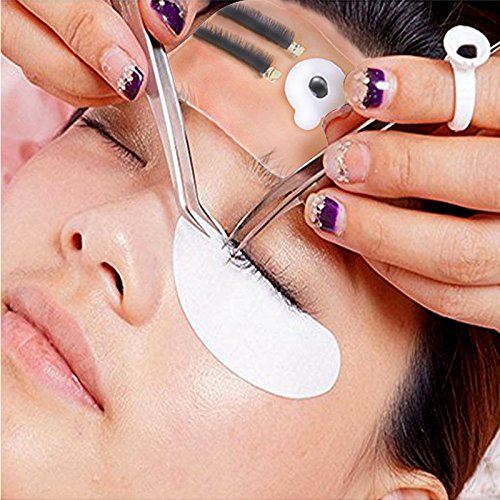 Eyelash Extension Adhesive Glue Pallet Sticker Pads,1-Inches Diameter (Small-200 Pads, 10 Sheets)