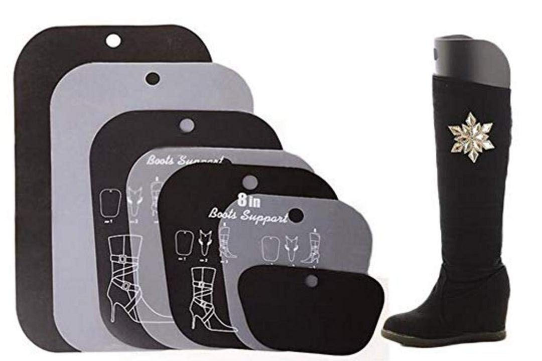 2Pair (4PCS) Multifunction Thicken Automatic Shoe Tree Shape Support for Most Women Lady Shoes Tall Short Boot High Knee Thigh Shaper Inserts Holder Hanger (14inch)