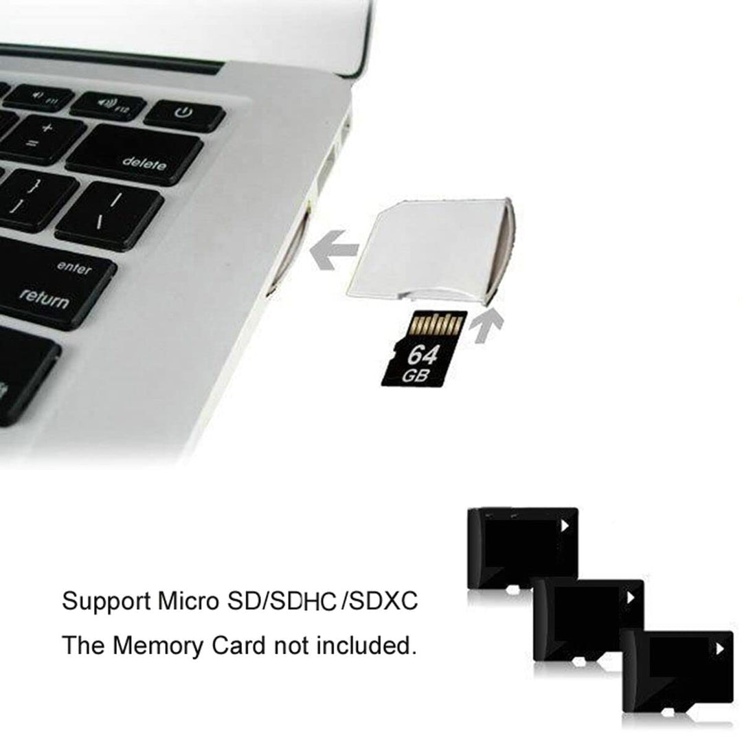 Micro SD TF to SD Card Kit Mini Adaptor for Extra Storage Air/Pro/Retina White