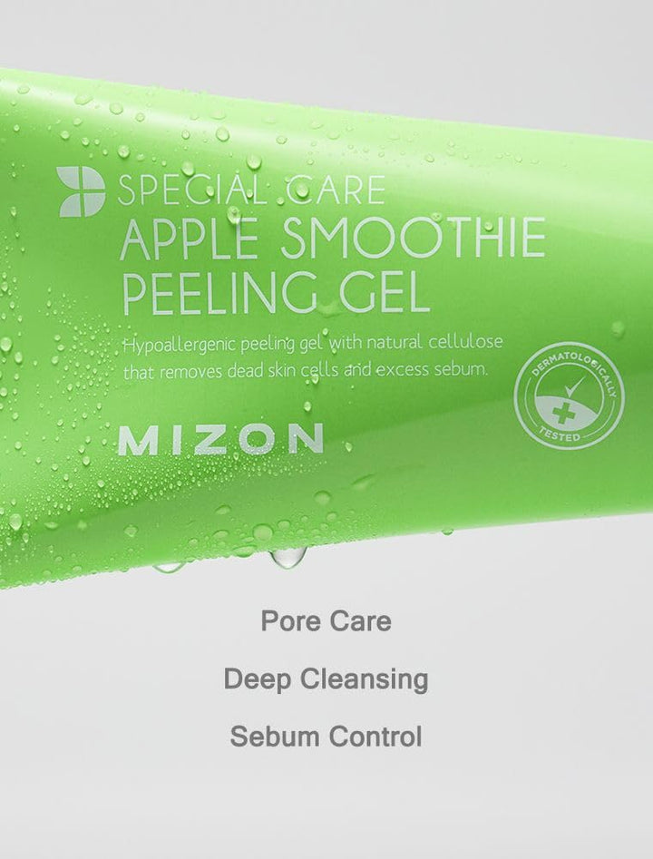 Apple Smoothie Peeling Gel,Smooth Skin, Glowing Skin, Elasticity, Natural Peeling. Mild Peeling, Gentle Exfoliation, Deep Cleansing (120ml, 4.1 fl oz)