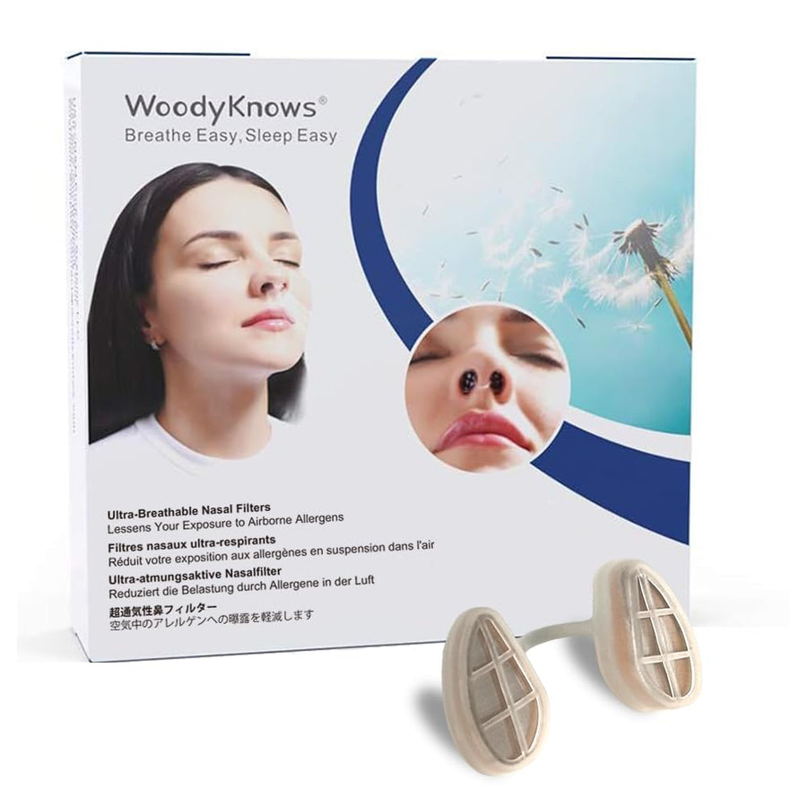 Ultra-Breathable Nasal Filters, Seasonal and dust Allergies aid (Narrow, XL, 6 Pack)