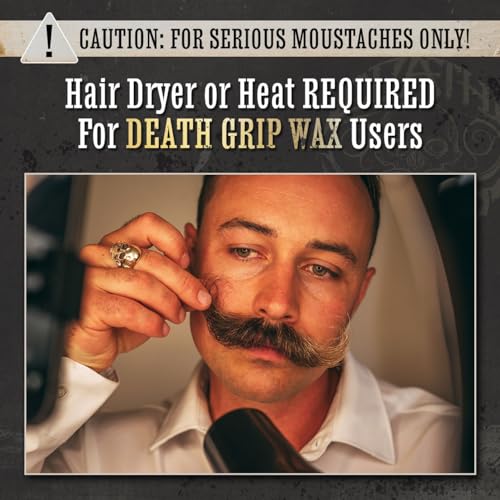 Mustache Wax Death Grip Extra Strong Hold Moustache Wax