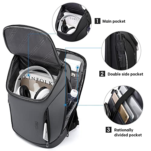 Business Smart Backpack Waterproof fit 15.6 Inch Laptop Backpack with USB Charging Port,Travel Durable Backpack