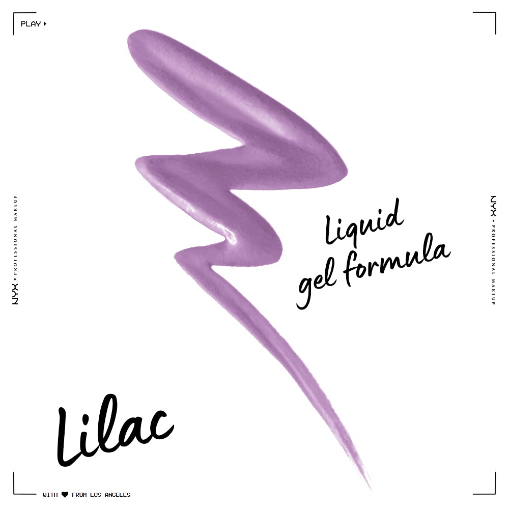 PROFESSIONAL MAKEUP Epic Wear Liquid Liner, Long-Lasting Waterproof Matte Eyeliner - Lilac