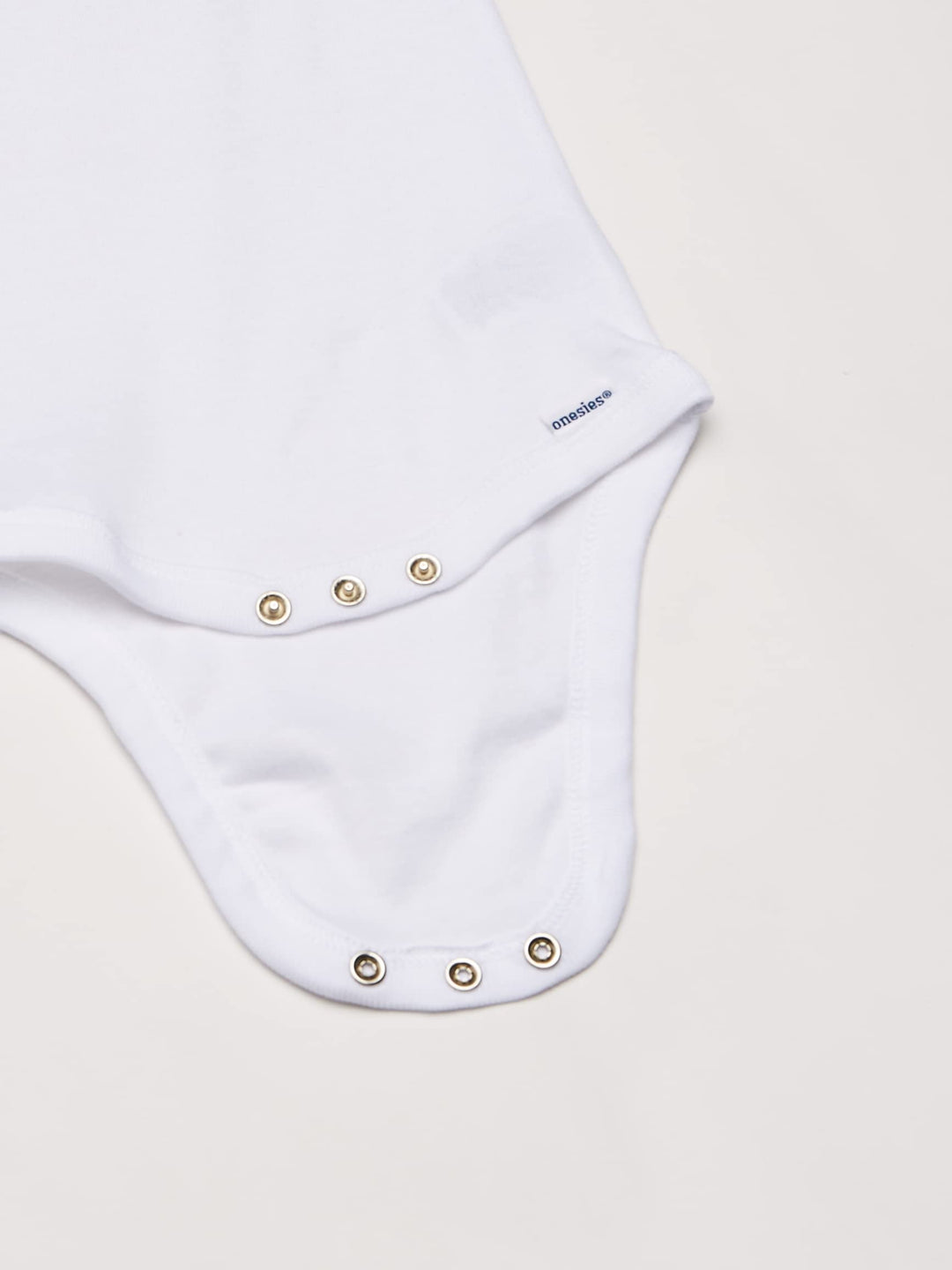 Baby 5-Pack Solid Onesies Bodysuits, White, 0-3 Months