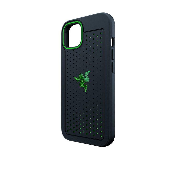 Arctech for iPhone 13 Case: Extra Ventilation Channels - Thermplastic Elastomer Reinforced Corners - Tactile Side Buttons - Compatible with Wireless Chargers and 5G Black