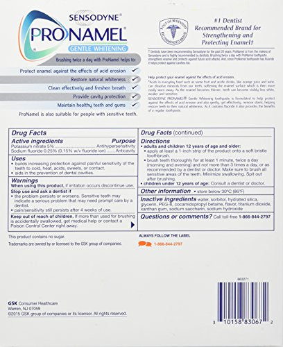 pronamel Gentle Whitening Tooth Paste 4 Pack/ 6.5 Ounce Net Wt 26 Ounce