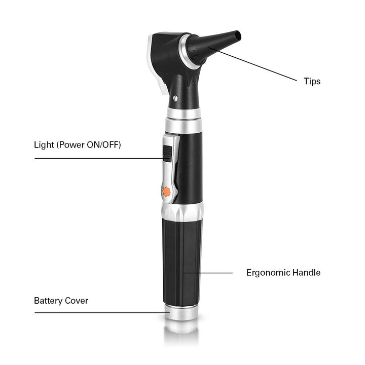 Mini Ear Otoscope, Magnification Diagnostic Ear Scope with LED Direct Illumination Light, Ear Healthy Tool for Doctors Nurses Adults Kids Baby Elder Pets Animals