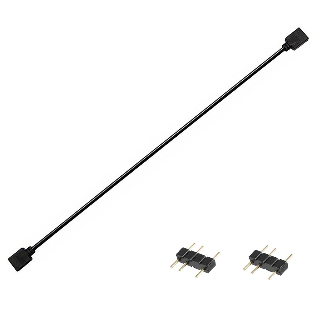 Computer Motherboard Extension Cable, 5V Argb 3-Pin Connector Hub, RGB Interface Extension Cable