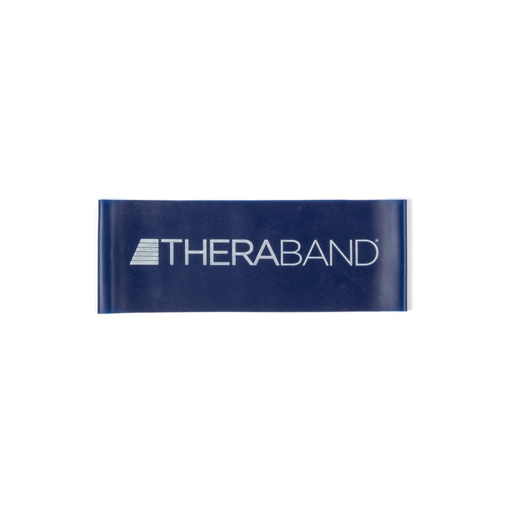 THERABAND Resistance Band Loop, Professional Latex Mini Band for Lower Pilates, Crossfit, Yoga, Stretching, Physical Therapy, Strength Training no Weights, 8 Inch, Blue, Extra Heavy, Advanced Level 1