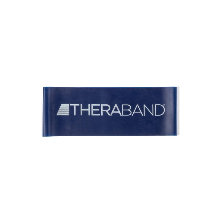 THERABAND Resistance Band Loop, Professional Latex Mini Band for Lower Pilates, Crossfit, Yoga, Stretching, Physical Therapy, Strength Training no Weights, 8 Inch, Blue, Extra Heavy, Advanced Level 1