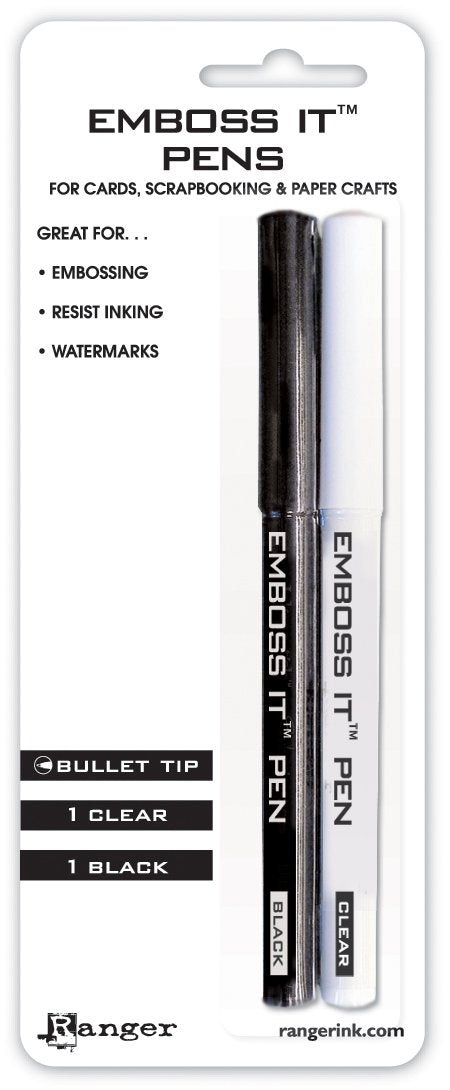 EMP20653 Inkssentials Embossing Pens, 2-Pack, Black and Clear