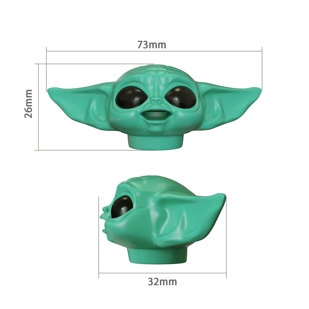 2022 New Baby Y-oda Toothpaste Topper G-rogu Cap The Mandalorian Dispenser for Kids, Star Wars Fans Gift Box